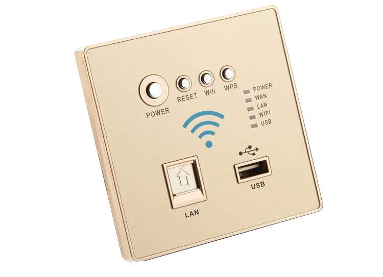 Imagem -02 - Tomada de Parede Usb com Wifi e Usb 300m Repetidor de Parede Roteador e Repetidor de Celular sem Fio