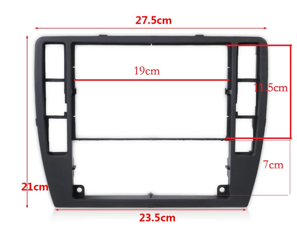 for VW Passat B5 Middle Escutcheon Center Decorative Box Dashboard Console Panel CD Recorder Frame Radio Face Trim 3B0 858 069