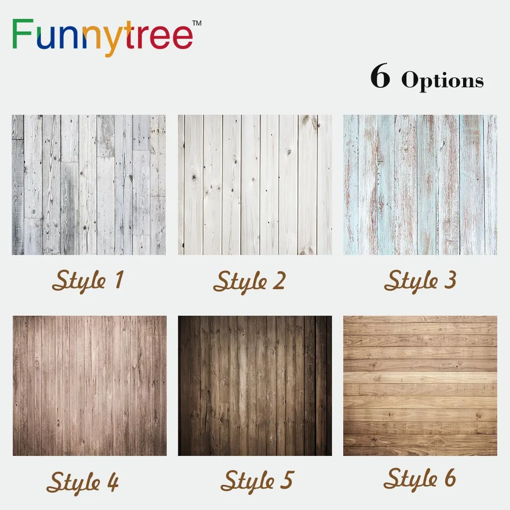 Funnytree small size wood texture background photo studio photography props for cosmetics food backdrop photozone photophone