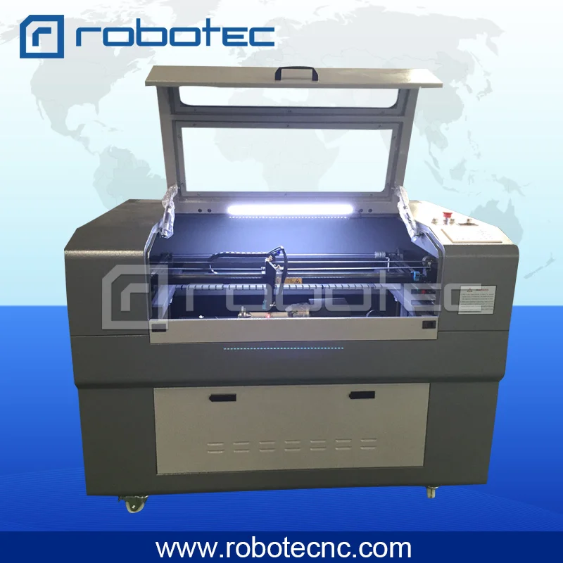 ROBOTEC-máquina de corte láser 100w, CW5200 6090 enfriador de agua, maquinaria de corte por láser para corte de plexiglás acrílico y madera