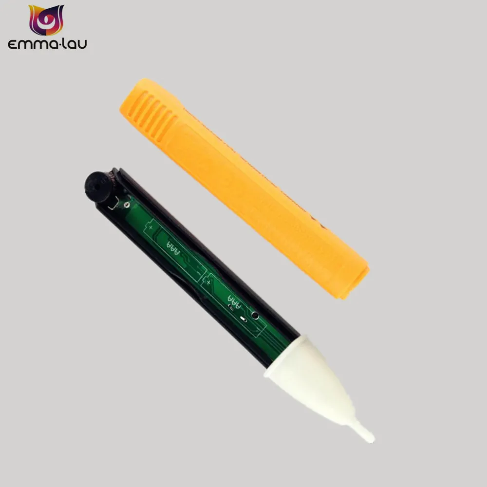 Socket Wall AC Power Outlet Voltage Detector Sensor Tester Electric Test Pen LED Light Voltage Radiation Indicator 90-1000V AC