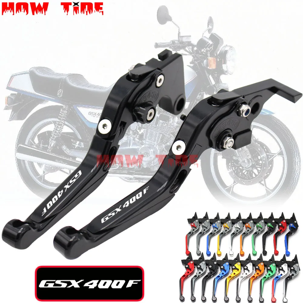 For SUZUKI GSX400F Impulse 1994-2004 GSX 400F GSX 400 F Motorcycle Folding Extendable Adjustable Brakes Clutch Lever CNC