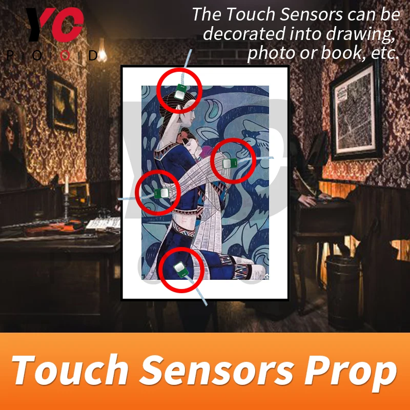 Touch Sensor Prop Escape Room Touch in Correct Sequence to Unlock Takagism Game Real Life Adventure Game Chamber Room YOPOOD