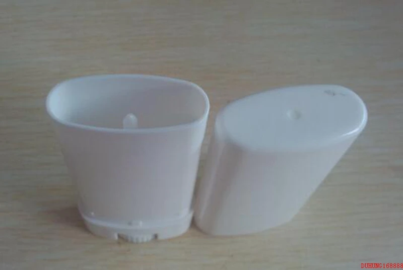 15ml Plastic Empty Oval Lip Balm Tubes Deodorant Containers Clear White Lipstick Fashion Cool Lip Tubes