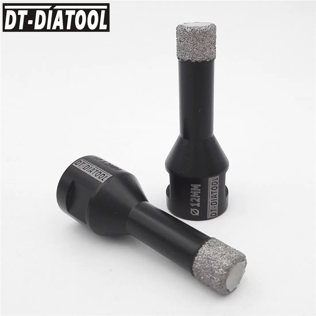 DT-DIATOOL 2pcs 12 มม.สูญญากาศ Brazed Diamond Drill Core Bits Hole SAW Professional เจาะ Bits M14 สำหรับหินอ่อนหินแกรนิต