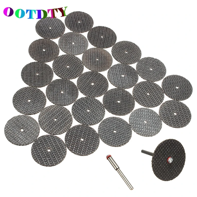 OOTDTY 26pcs/lot Metal Cutting Disc For Dremel Grinder Rotary Circular Saw Blade Dremel Wheel Cutting Sanding Disc