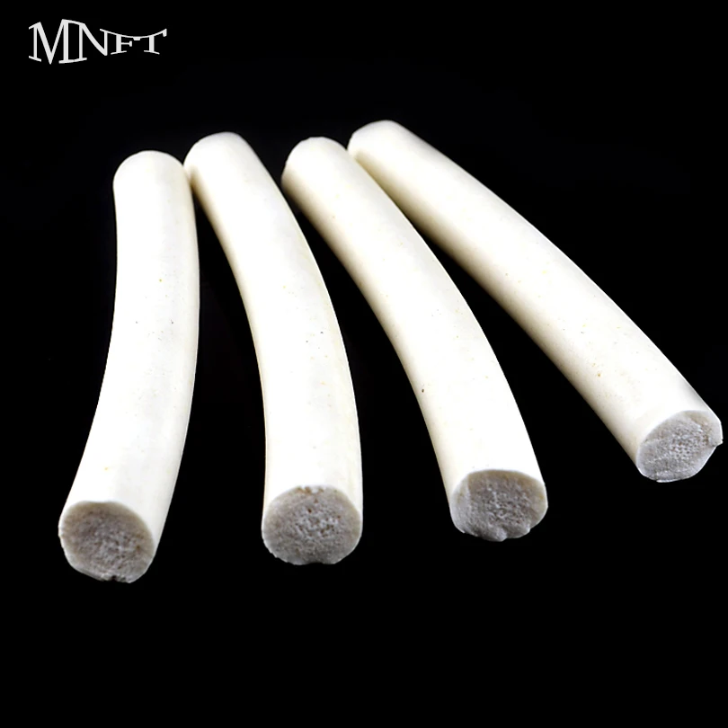 MNFT White Fly Tying Foam Cylinder 3.5/6/10/14mm Silicone Lures Material Artificial Cylindrical Silica Gel Floating Lure