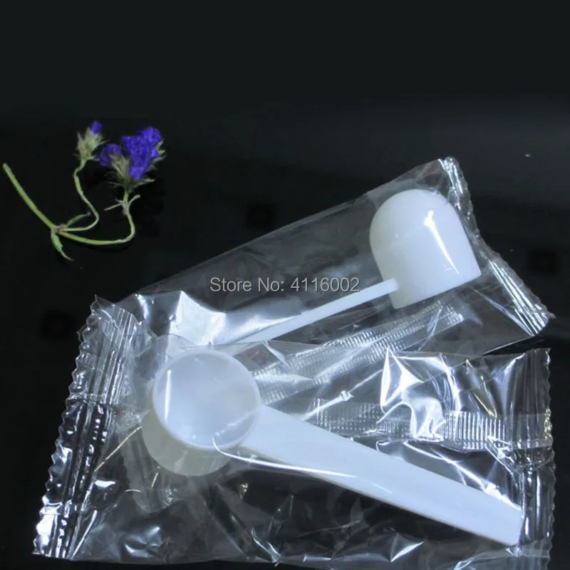 500pcs/lot 5g Transparent Spoon 5 gram Food Grade PP Medical Milk Powder Liquid Round-bottomed Spoon Plastic Scoop