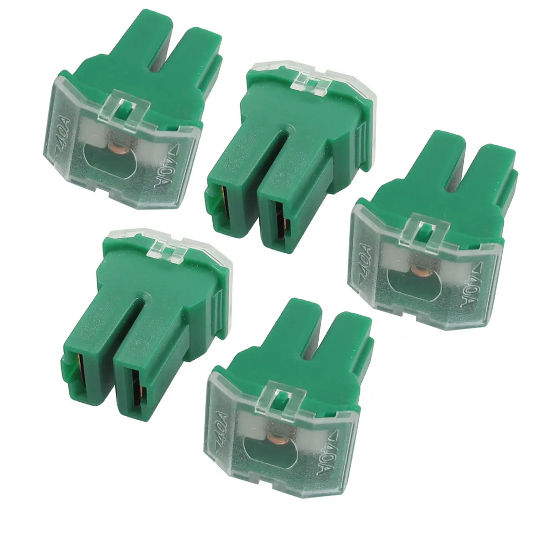 X Autohaux 5 Pcs 40A 32V Green Car Pal Fuse Pacific Type Female Slow Blow Universal For Car Auto Vehicle