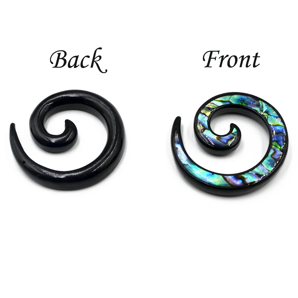 2Pcs Brass Shell Spiral Ear Plug Ear Expander Fit Ear Flesh Tunnel Gauges Piercing New Style Ear Stretcher Body Piercing Jewelry