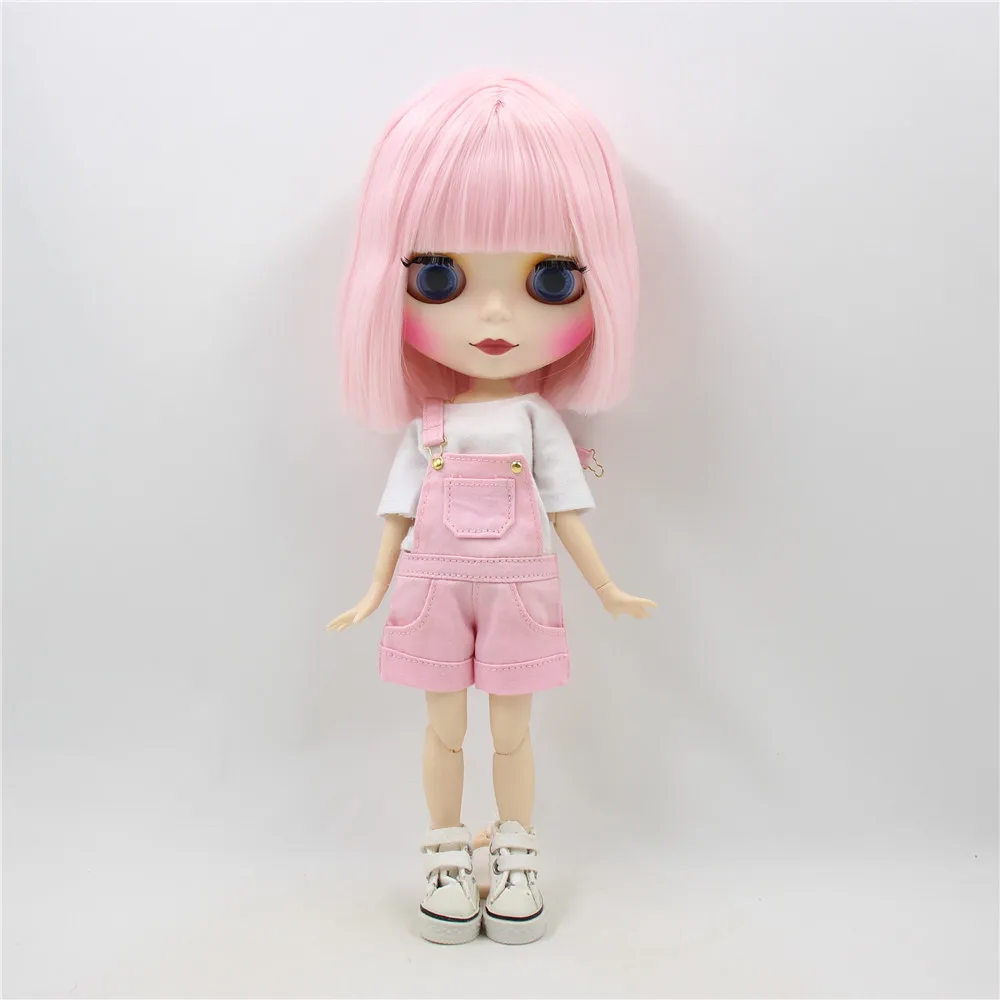 ICY DBS Blyth Doll short pink hair matte face joint body white skin long hair 1/6 bjd anime toy