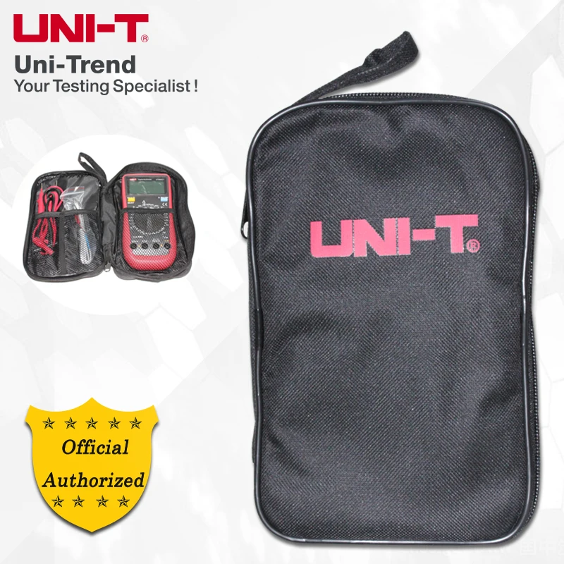 UNI-T UT-B01 Black Original Handbag for Multimeter and other Brand Multimeters; UT39/UT139/UT61/UT890/UT58/UT33+ Series