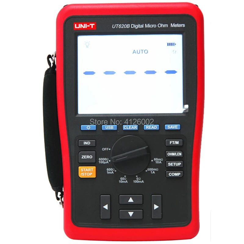 UNI-T UT620B Digitale Micro Ohm Meter; Gamma Manuale CC A Bassa Resistenza Tester, memorizzazione dei dati/USB di Trasferimento di Dati/Dati in Possesso