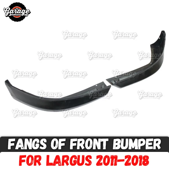 Fangs of front bumper for Lada Largus 2011- ABS plastic cover pad body kit accessories car tuning styling 1 set / 2 pieces