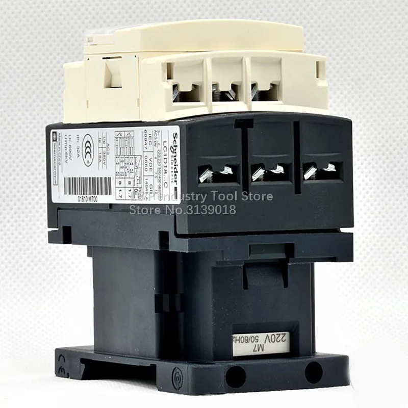 100% New Original Schneider Electric Smart Life LC1D18M7C Voltage Relay 220V AC Contactor 18A LC1-D18M7C LC1D Standard TeSys