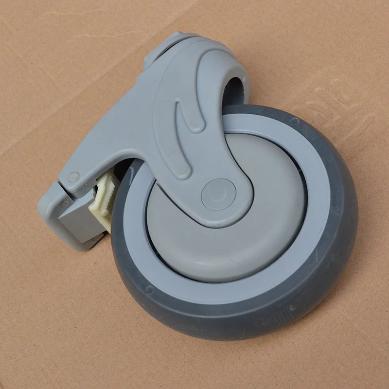 

5-inch Plastic Super Synthetic Rubber TPR Medical Bed Furniture Caster Hospital Instrument Equipment Part Wheel