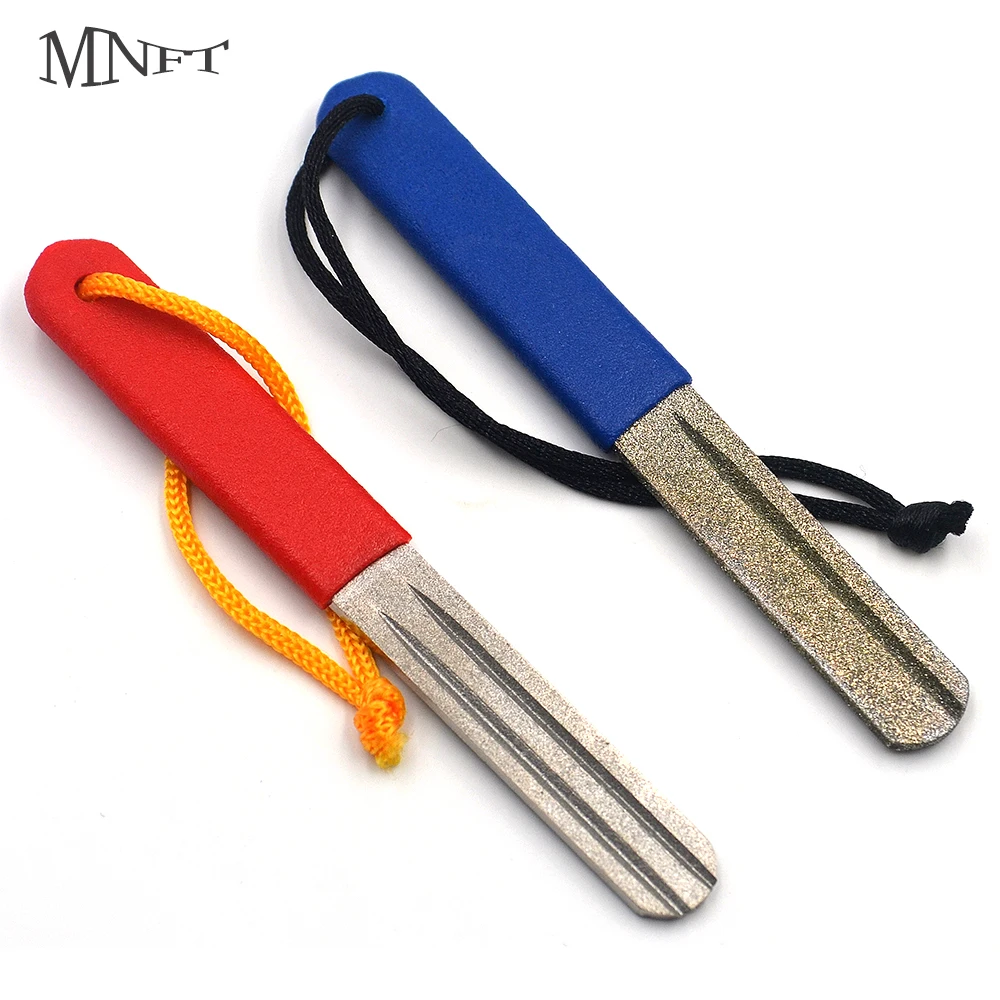 MNFT 1PC Double-sided Grinding Hooks Fishhook Sharpening Fishing Tackle Accessory Tool 1 Or 2 grinding hook groove Optional