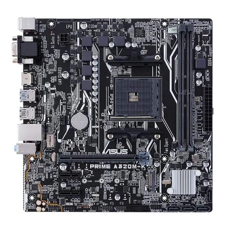 Used ASUS PRIME A320M-K motherboard Socket AM4 DDR4 USB3.0 SATA3 HDMI VGA 32GB B320 desktop motherboard