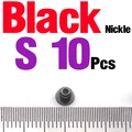 10PCS Black Nickle S
