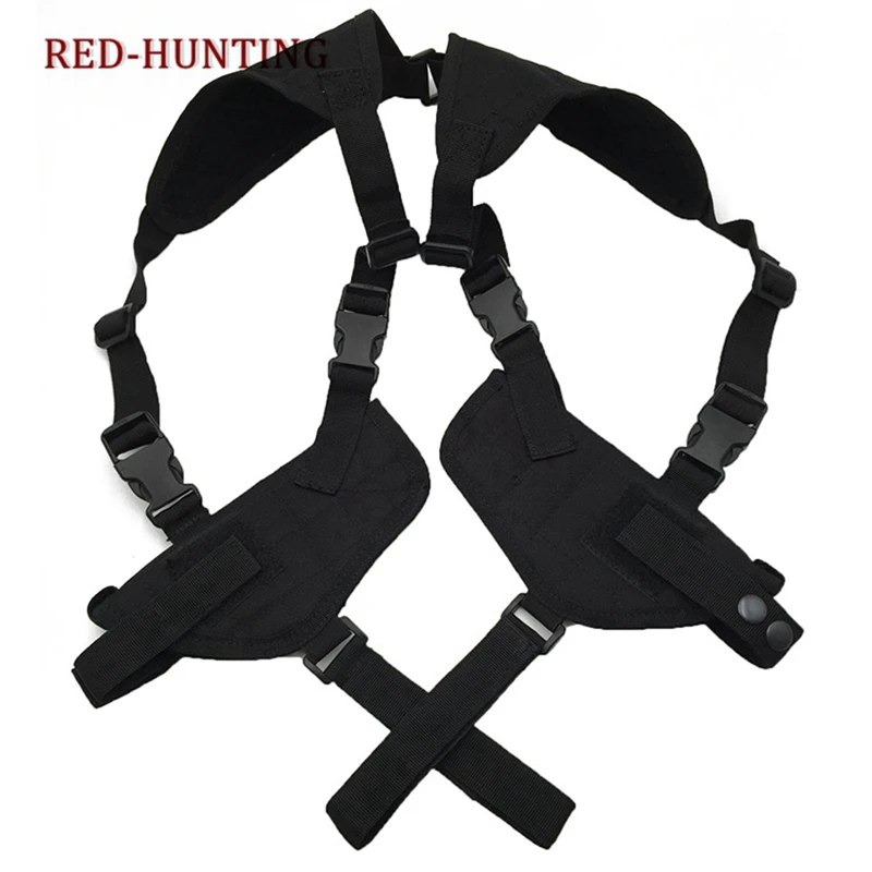 Tactical Universal Double Draw Shoulder Holster Versatile Breathable Concealed Carry For Pistol Handgun Gun