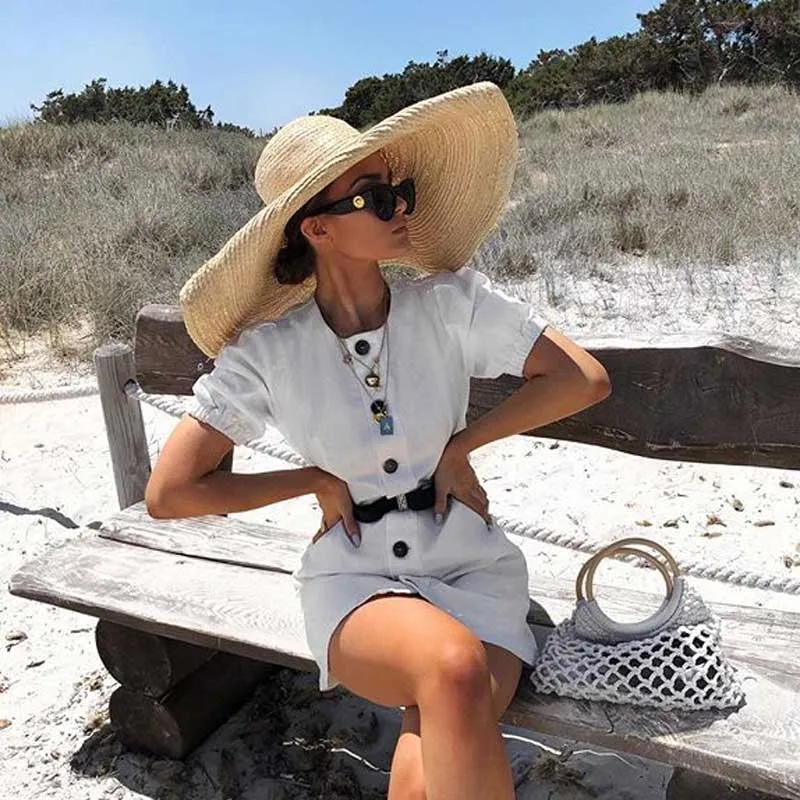 Elegant Natural 25cm Extra Large Raffia Hat Wide Brim Kentucky Derby Hat Women Floppy Summer Beach Hat Big Straw Sun Hat chapeau