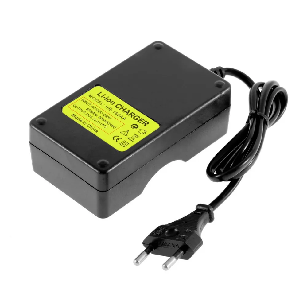 Gtf 18650リチウムバッテリー充電器4.2 vダブル充電ライン18650ダブルスロットライン報告する充電式バッテリー充電器