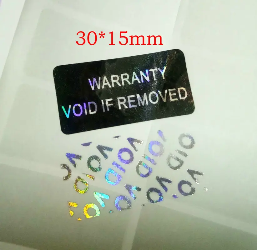 

500pcs Hologram VOID IF REMOVED Security Tamper Evident Warranty Stickers