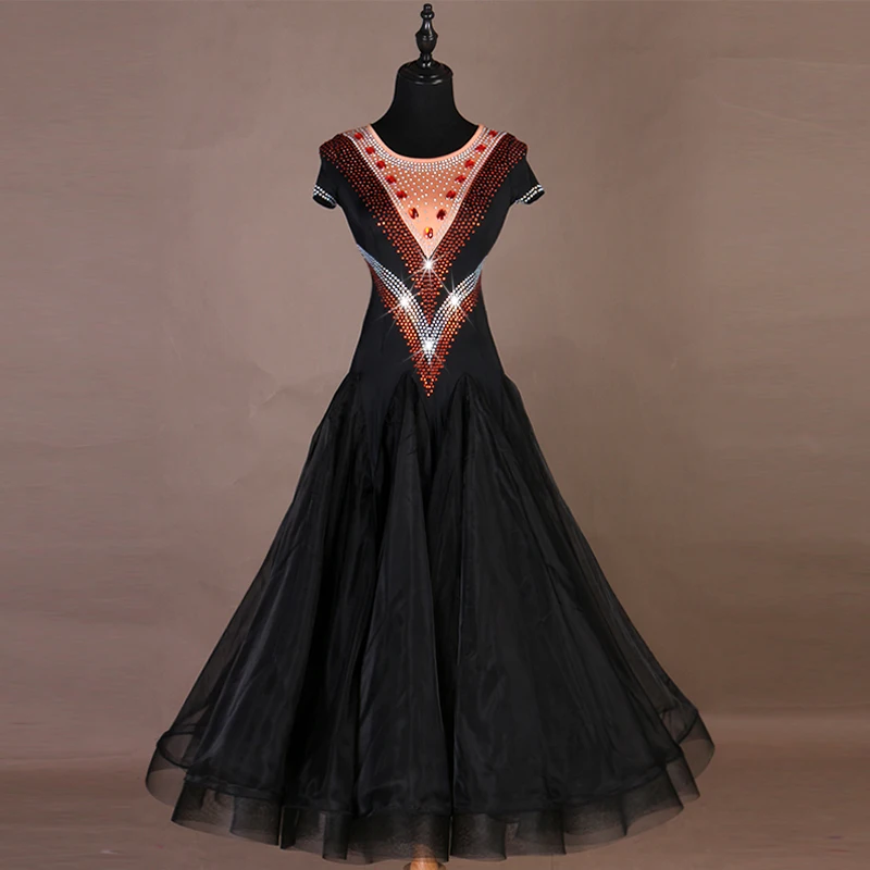 ballroom dress ballroom dance competition dress ballroom waltz dresses standard dance dress festival clothing mq006