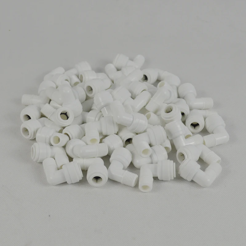 100 PACK OF Elbow Adapter 1/4