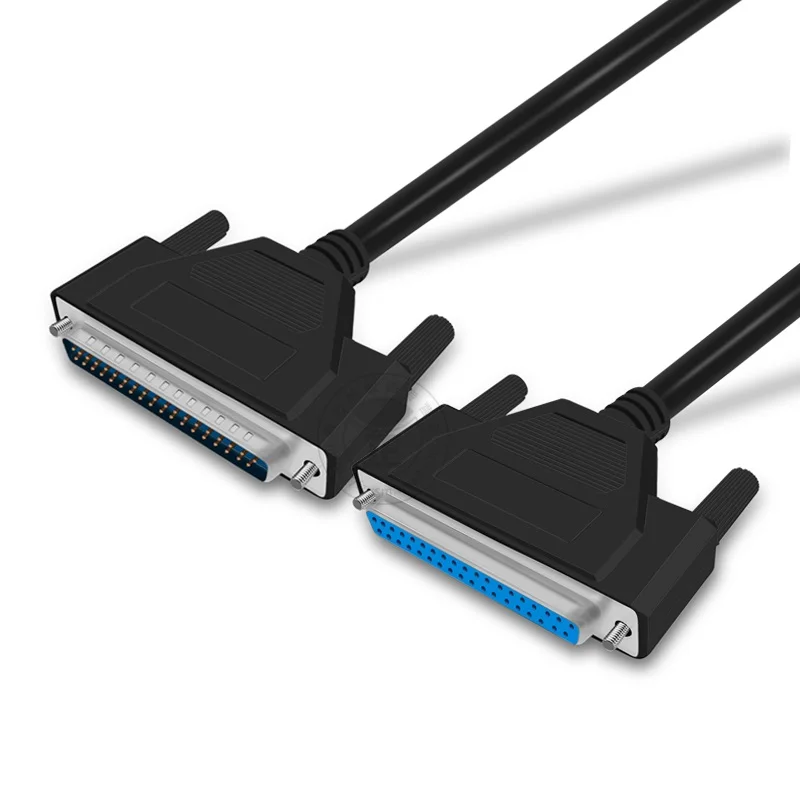 Kabel DB37 DB 37-pinowy kabel daty z męskiego na męskie męski na żeński żeński do żeńskiego przedłużacz 37 P kabel sygnałowy z czystej miedzi