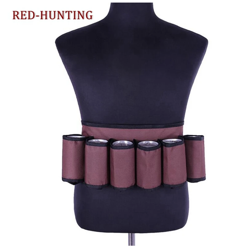 

New Outdoor Climbing Camping Hiking 6 Pack Holster Portable Bottle Waist Beer Belt Bag Handy Wine Bottles Beverage Can Holder