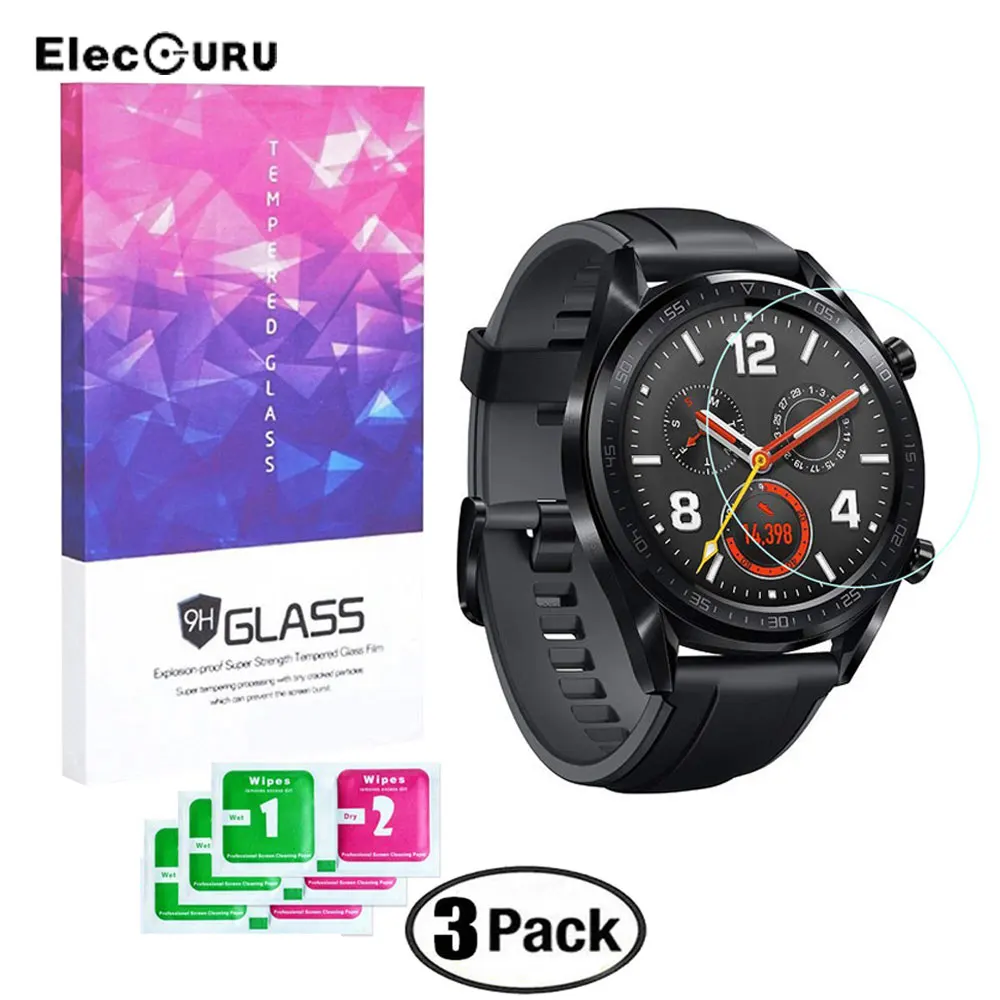 9H Tempered Glass Screen Protector For Huawei Watch GT 2.5D Screen Explosion-proof Anti Scratch Film Protective Glass Guard