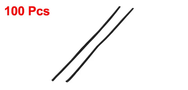 UXCELL 100 Pcs Black 1.8Mm Width Candy Bags Packaging Twist Cable Tie 100Mm Length