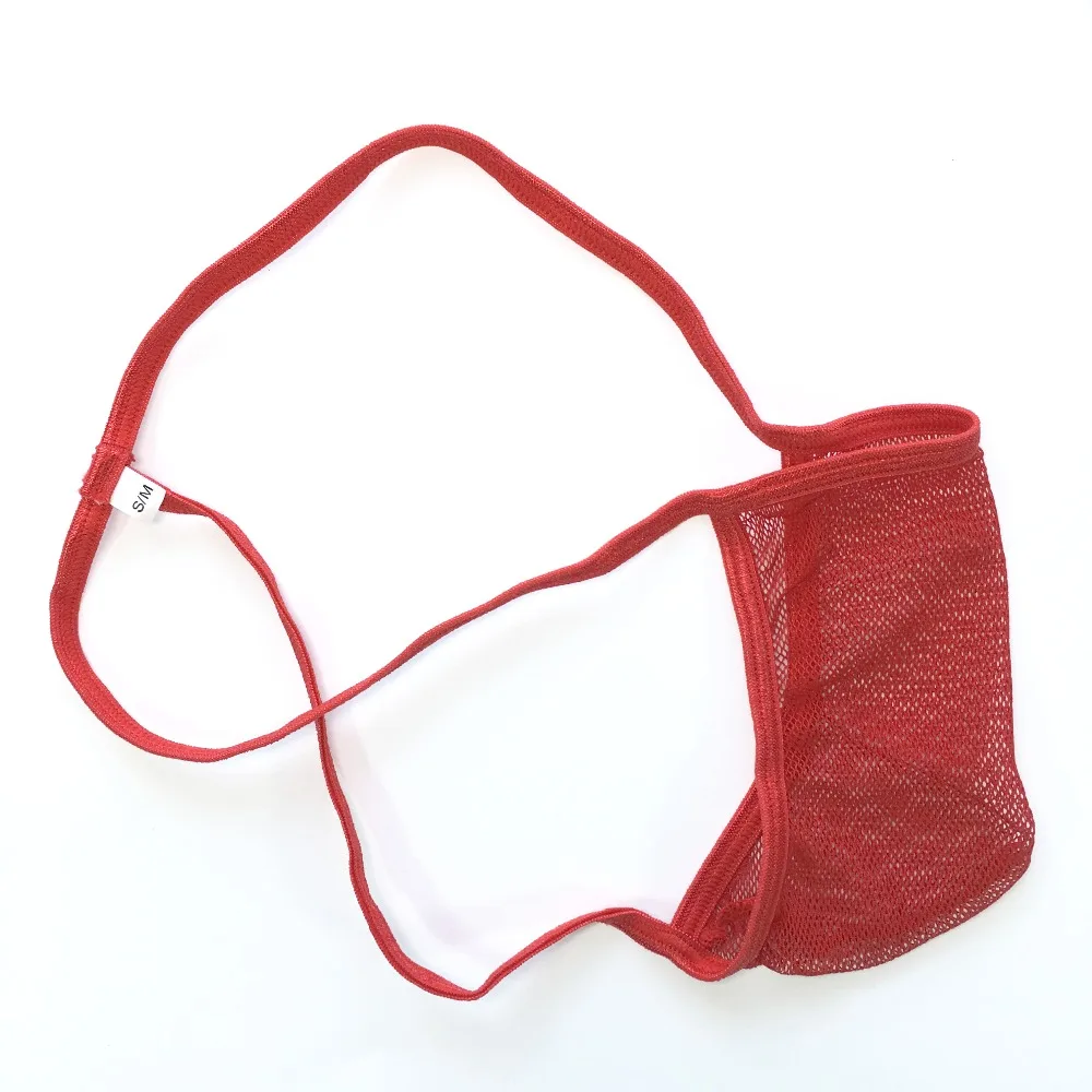 Hot MEN underwear Sexy Pouch Thong fishnet C-thru Net G3447