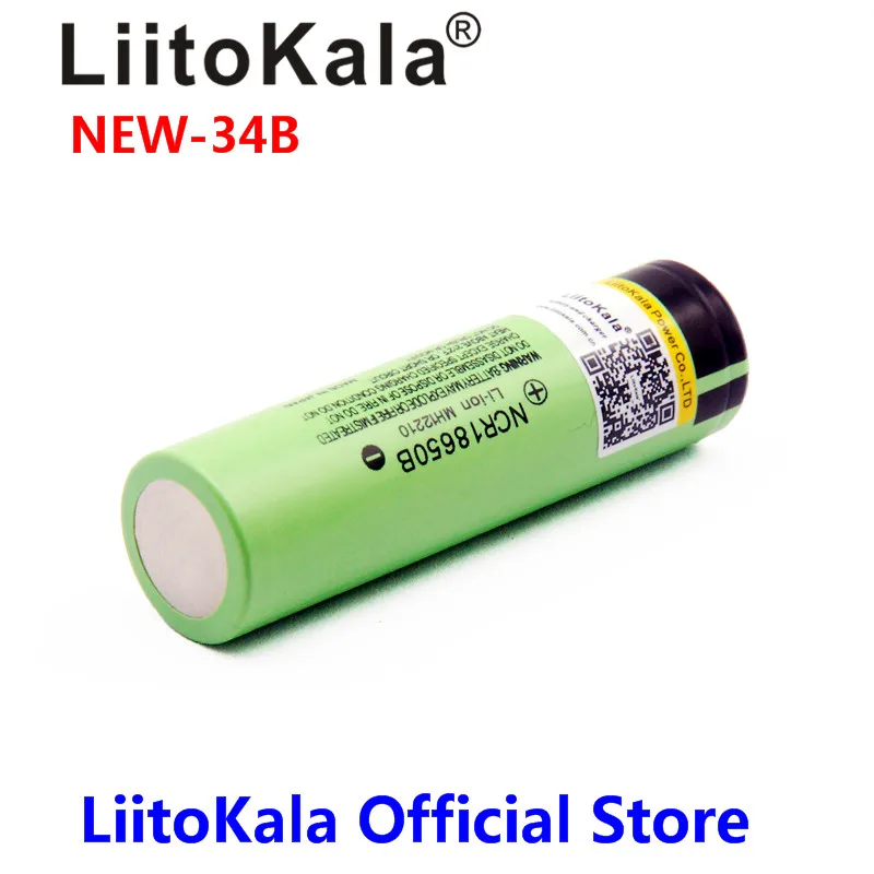 Liitokala New Original 18650 3400mAh battery Li-lon Rechargeable NCR18650B Battery 3.7 V batteries