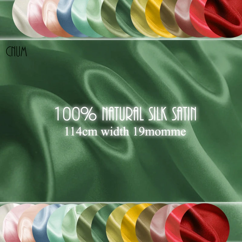 

CNUM SS11419-1 100% Silk Satin/ Pure Color, 01-45/ Silk Fabric/ Width:1.25yd, Thickness:19m/m 90colors /Unit:Meter