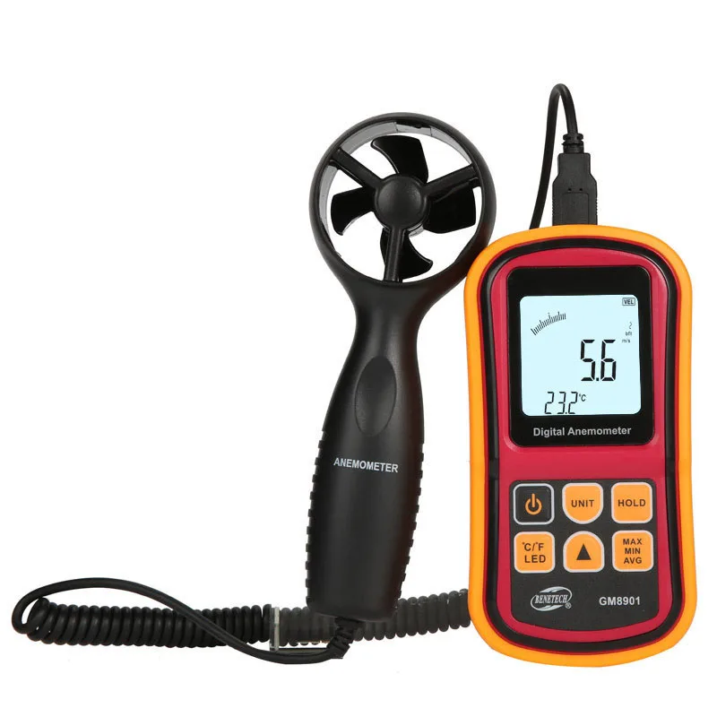 

GM8901 anemometer, GM8902 anemometer, digital wind speed air temperature tester, Anemometer