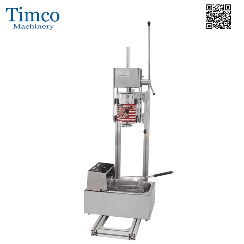 TIMCO Spanish Churro Maker Machine 3L with Electric Fryer 6L