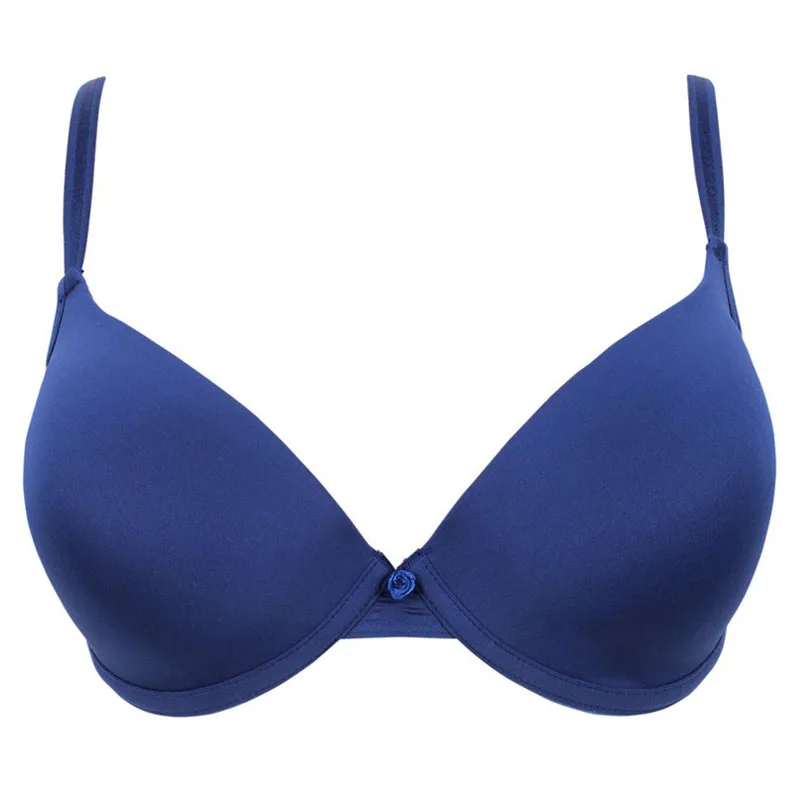 7 Colors Solid Women Bra Push Up Underwire The Cups Unlined Bras Girl\'s Underwear Back Closure Have Size 32 34 36 38 B/C/D  2118