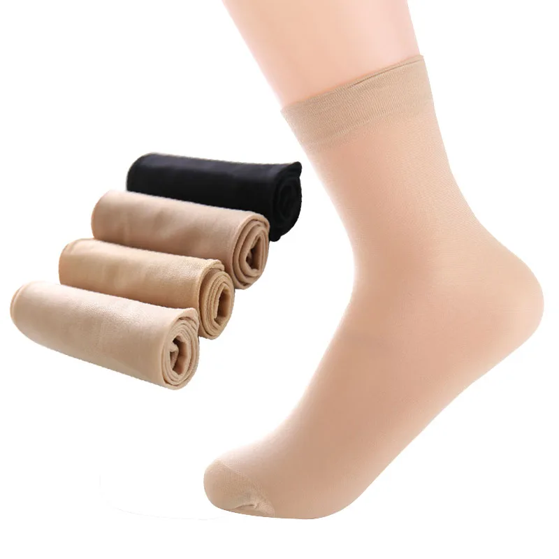 Calcetines tobilleros transparentes de seda de gran oferta para mujer, medias de terciopelo de alta calidad, 10 pares = 20 piezas, calcetines finos de verano