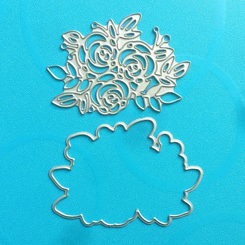 YINISE 1649 FLOWER Metal Cutting Dies For Scrapbooking Stencils DIY Album Cards Decoration Embossing Folder Die Cuts CUT CUTTER