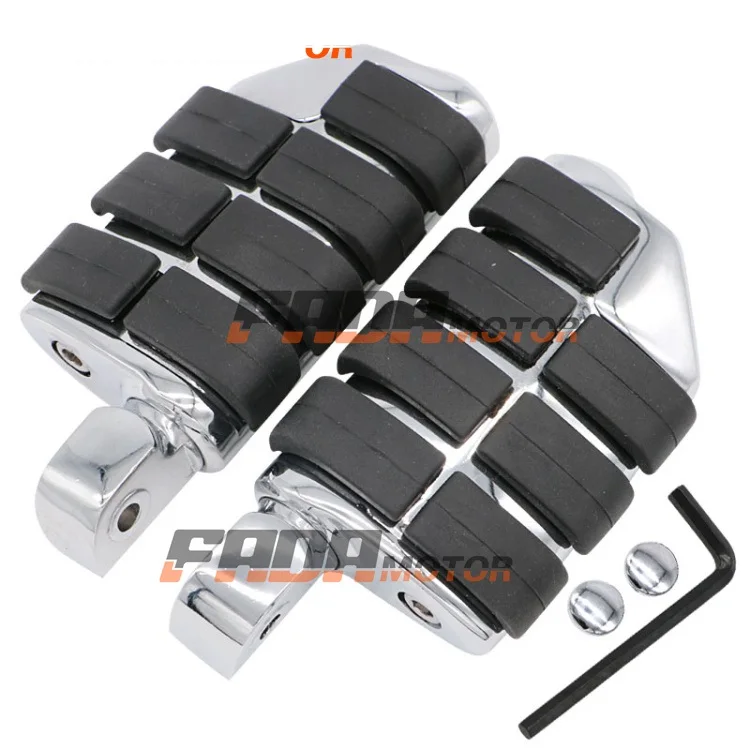 Rear Foot Pegs Footrest for Yamaha Stryker 11-18 V-Max 85-08 Road Wild Star XV1600 1700 Midnight Silverado 96-14 (098)