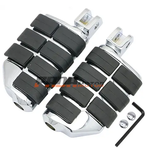 Front Foot Pegs Footrest for Honda GL1800 Gold Wing 01-05 F6B F6C Valkyrie 14-15 ST1300 Pan-European Police 03-12 (098)