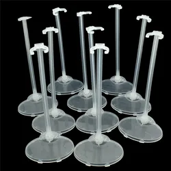 10/20PCS/lot Transparent Stand Support For Dolls Clear Color Toy Figure Display Holder Prop Up Mannequin Model