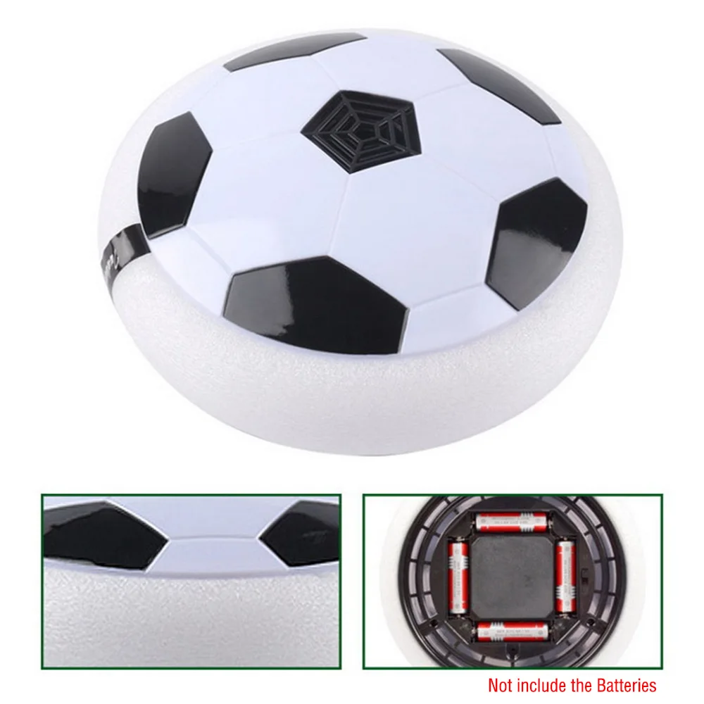 Colorful LED Light Electric Suspended Game Lighting Air Cushion Football Foot Ball Indoor Sports Toys Gift Children Kids Student