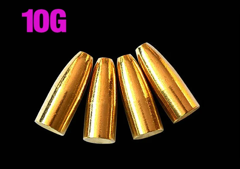 Plomos de pesca tipo bala MNFT – Cobre con hundimiento rápido DIY - imagen 3