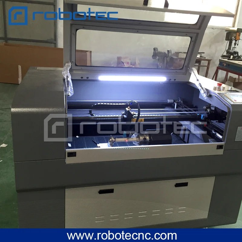 ROBOTEC-máquina de corte láser 100w, CW5200 6090 enfriador de agua, maquinaria de corte por láser para corte de plexiglás acrílico y madera