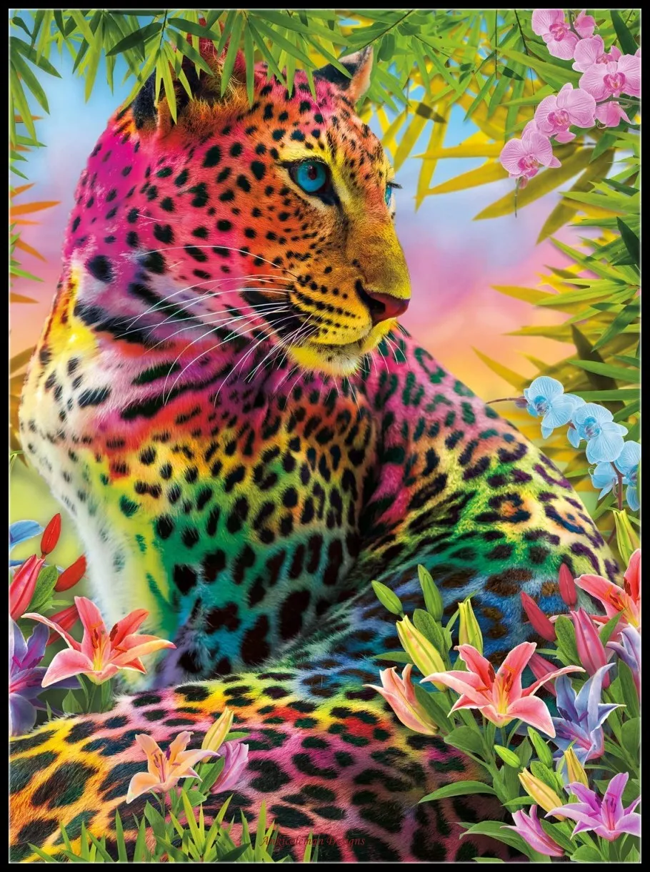 

Embroidery Counted Cross Stitch Kits Needlework - Crafts 14 ct DMC Color DIY Arts Handmade Decor - Wild Color