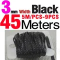 9PCS 3mm Black