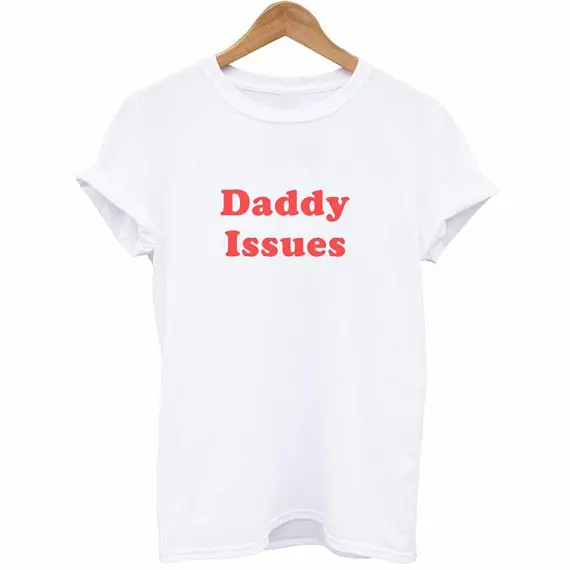 Skuggnas Daddy Issues Tumblr Girls Shirt Aesthetic Clothing Sugar Baby Tops Kawaii t shirt High quality girls t shirt dropship